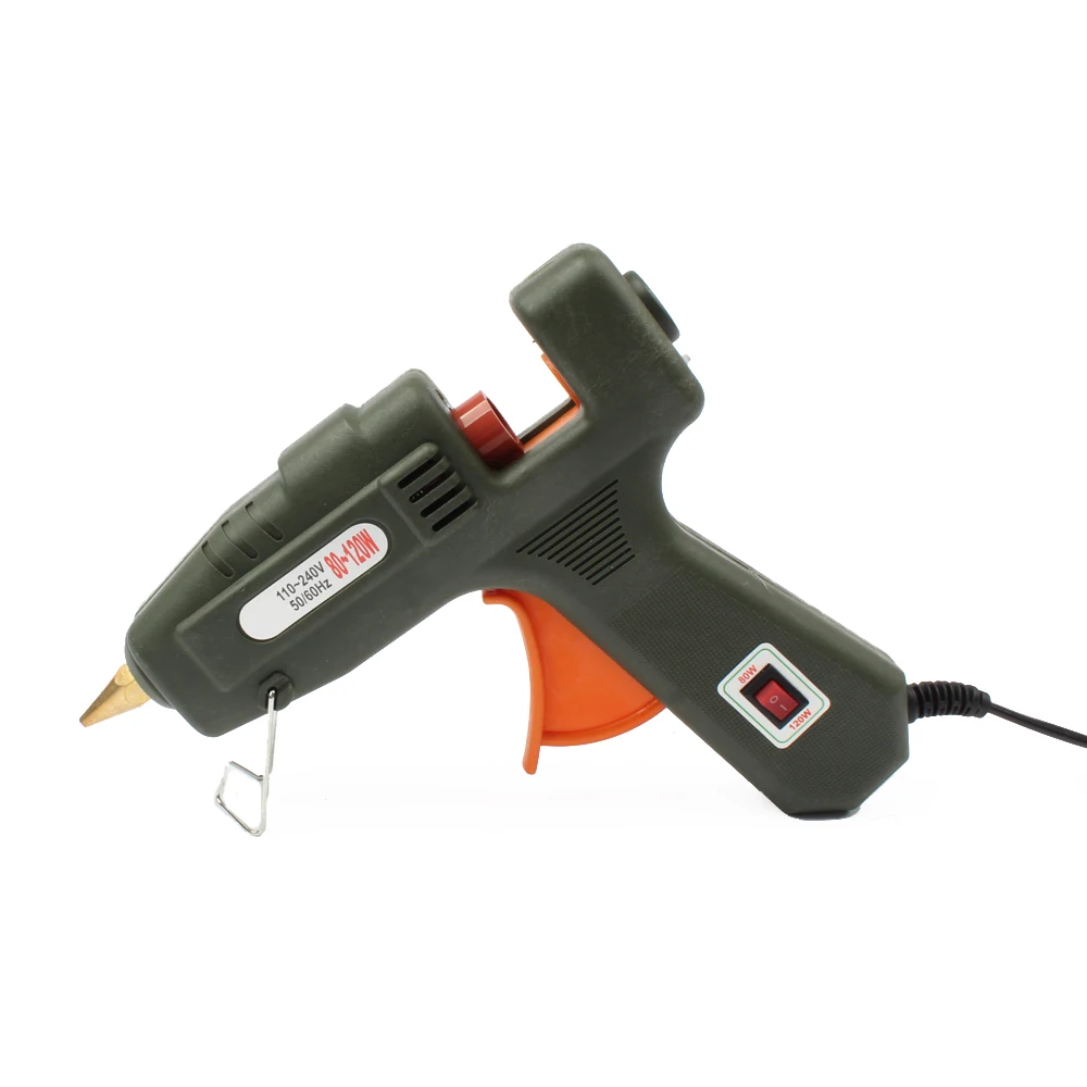 Glue gun 80/120 Вт клеевой пистолет горячего расплава клей палка инструменты для дома переключатель стекло кремния полосы горячего расплава электротепловой клей палка пистолет - Цвет: Glue gun