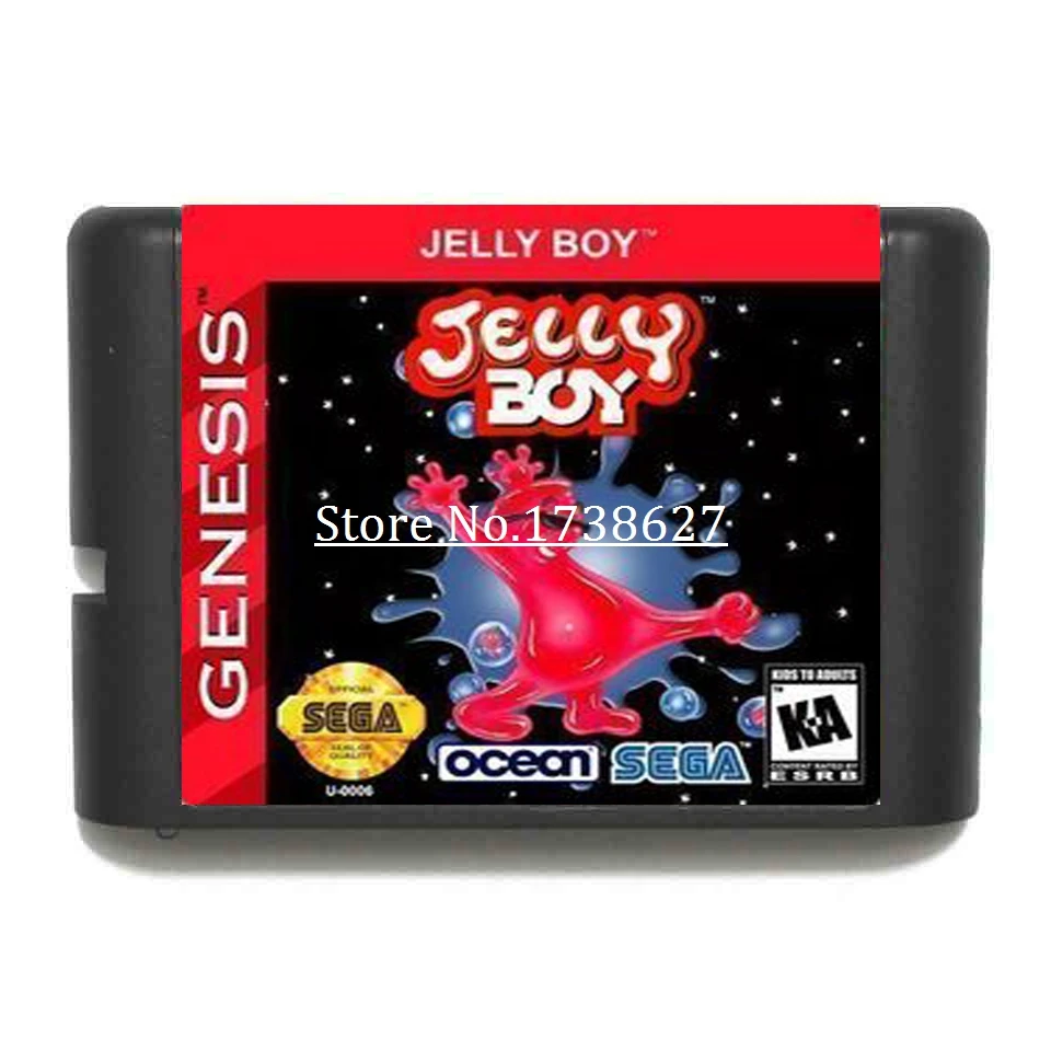 Jelly Boy 16Bit игровой Картридж для Sega MegaDrive & Genesis системные консоли|Картриджи| |