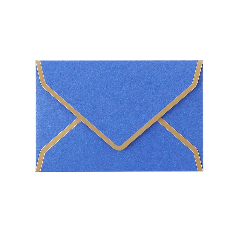 20 шт./лот мини конверт Позолоченный край бумажные конверты милый конверт для карты Скрапбукинг подарок - Цвет: MINILanSe