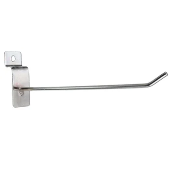 

LBER 25 x Slatwall Single Hook Pin Shop Display Fitting Prong Hanger 150mm