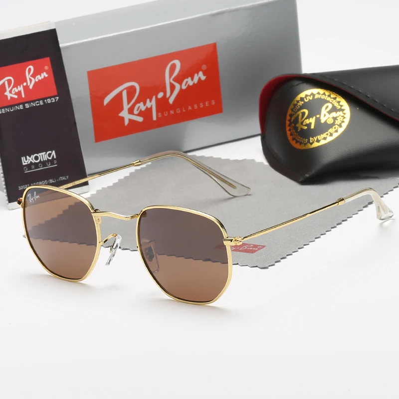 Роскошные мужские брендовые дизайнерские ретро очки RayBan RB3548 маленькие овальные