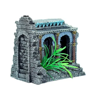

Vintage Artificial Castle Aquarium Landscape Castle Fish Tank Resin Castle House Adornment