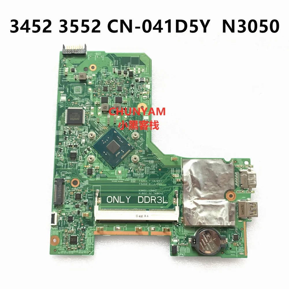 Kefu 14279-1 N3050 для DELL INSPIRON 3452 3552 Материнская плата ноутбука CN-041D5Y 41D5Y ПРБ: 896X3 материнская плата