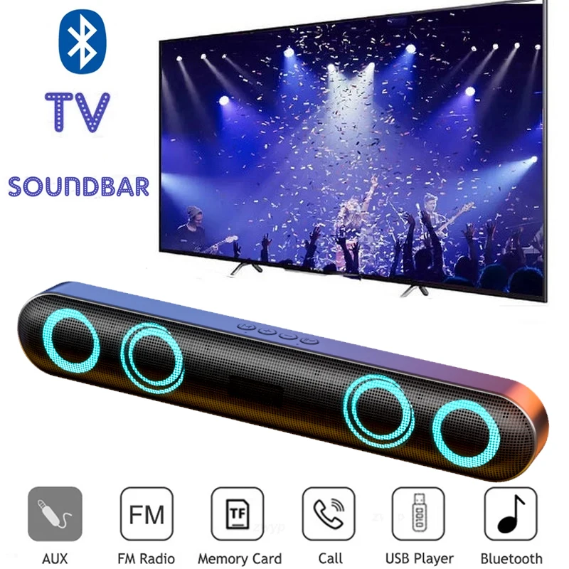 US $23.44 - 24.45 Niye 6D Surround Soundbar Bluetooth 5.0 Home Speaker Wired Computer Speakers Stereo Subwoofer Sound Bar for PC Laptop Theater TV