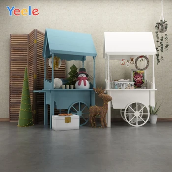 

Interior Room Ice Cream Cart Baby Shower Birthday Christmas Backdrop Photography Background For Photo Studio Vinyl Photophone