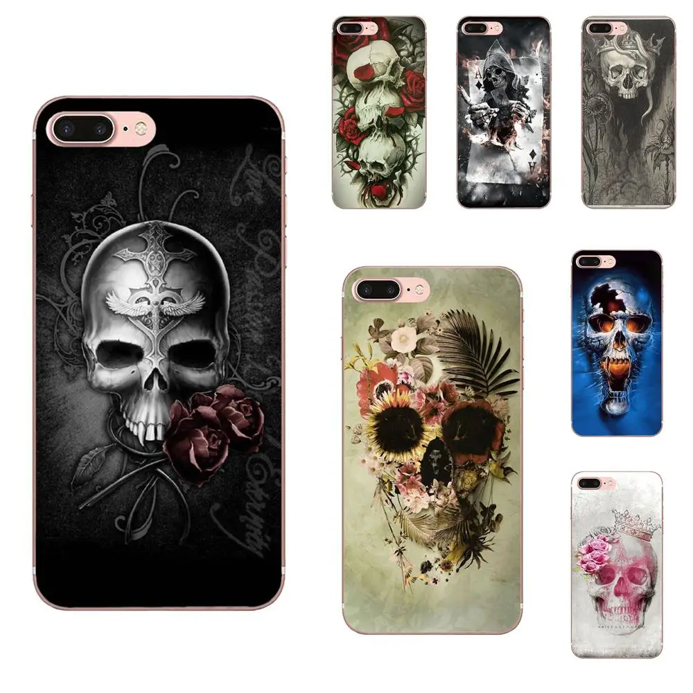 Мягкий ТПУ новое поступление чехол Poker Skull Tatoo для Xiaomi Redmi Note 8 8A 8t 10 K30 5G | Мобильные