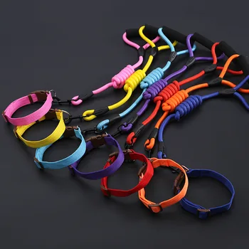 

Dog Leash with Strap and Collar 3 Sets Pet Supplies Adjustable Belt Solid Color Dog Leash Dog Leash Rock Climbing ZM817