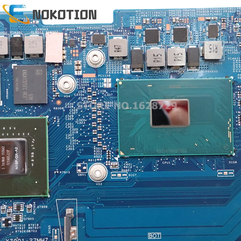 Finest  NOKOTION 14302-1M 448.06B09.001M For Acer aspire VN7-592 VN7-592g Laptop motherboard SR2FP I5-6300H