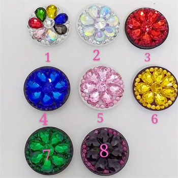 

20pcs Round shape Acrylic Bling Diamond mobile phone folding stretch bracket Phone Holder Balloon support for SmartPhone