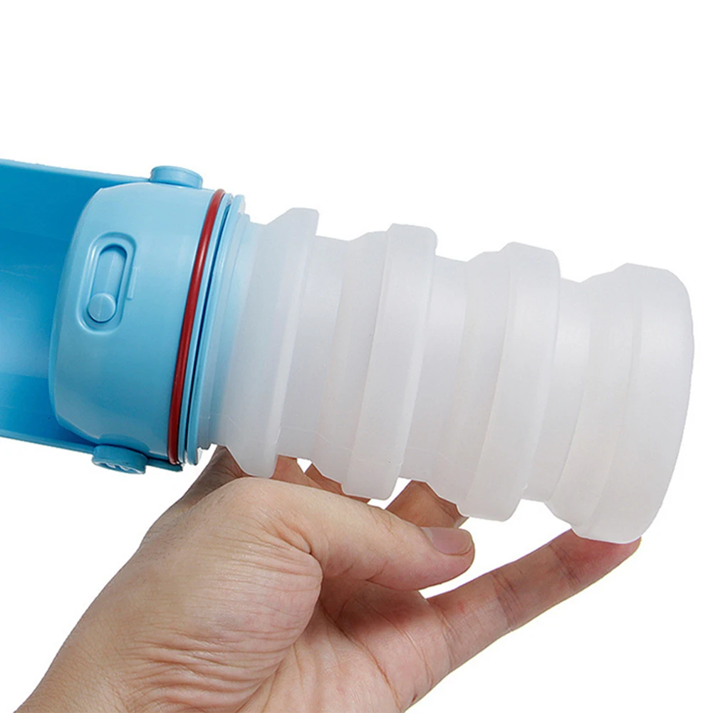 Pet собака щенок Путешествия Портативный складная подача воды пищи бутылка миска кормушка