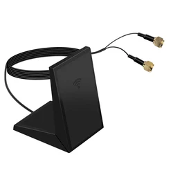 Antena externa dupla da faixa 2.4ghz/5ghz de 93cm para o adaptador sem fio do portátil wifi cartão intel ax210ngw ax200ngw/9260 roteador sem fio