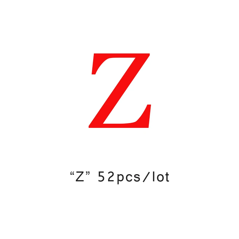 Z YHBZRET 52pcs 10mm Square Wooden Beads Alphabet Letter Spacer Loose Bead Jewelry for Making Wooden Bracelet DIY accessories - Цвет: Z