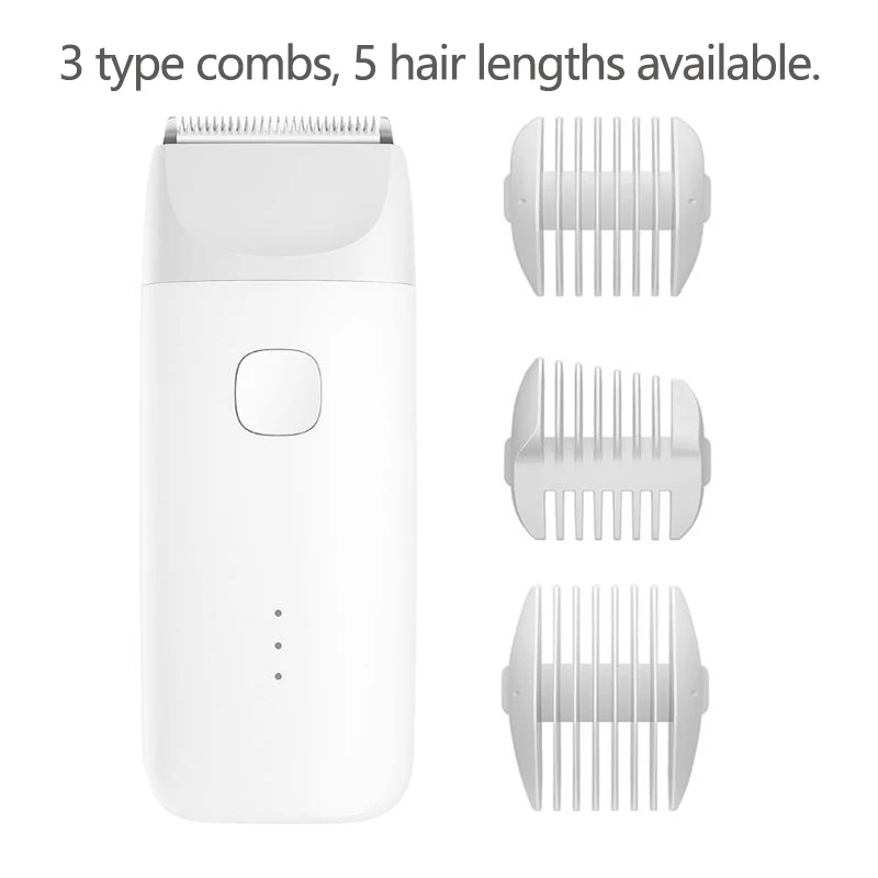 Xiaomi Mitu электрический триммер для волос для мужчин и детей USB перезаряжаемая моющаяся машинка для стрижки бороды бритва IPX7 Водонепроницаемая машинка для стрижки волос - Цвет: White