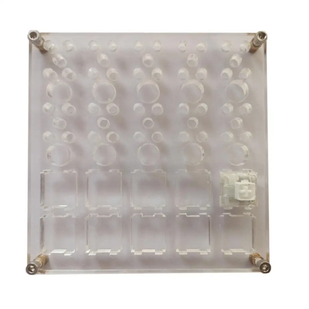 

2 in 1 Board for Lubricate Switch Mechanical Keyboard Switch Tester Base DIY Tool Double Layer Acrylic Lube Modding Station Plat