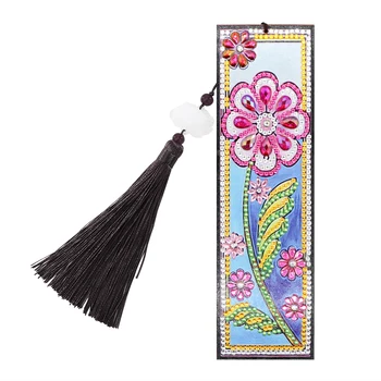 

5D DIY Diamond Embroidered Bookmarks Special Shape Diamond Painting Rhinestone Crystal Diamond Book Mark For Student