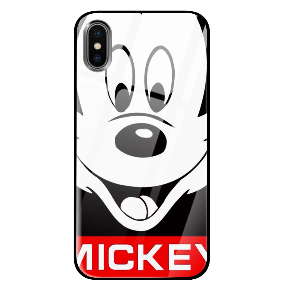 1 Микки Маус роскошные чехлы из закаленного стекла для huawei P30 P20 mate 10 20 Honor 8 9 10 Pro Lite - Цвет: 1