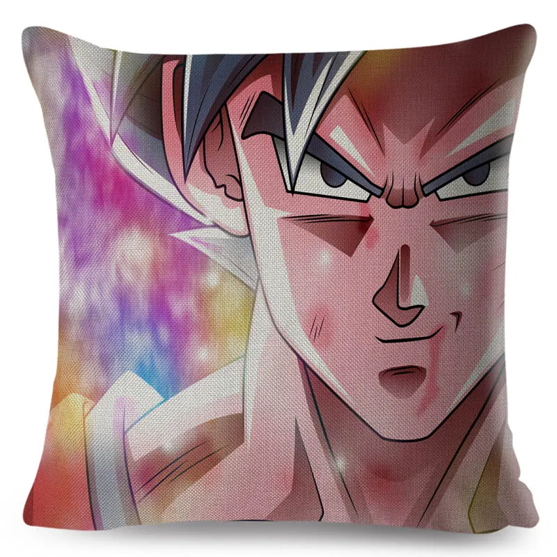 8 Красочная японская аниме Dragon Ball наволочка для дивана мультяшное украшение для дома Сон Гоку льняная наволочка 45*45 см наволочка - Цвет: 8