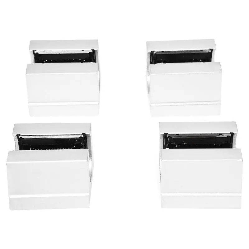 

4x Aluminum Linear sliding block Motion Router Solid Block C Silver (SBR16UU, 16mm)