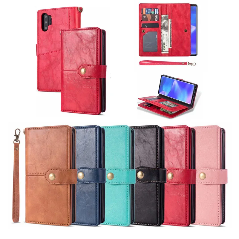 Винтажный кожаный чехол-кошелек для samsung Galaxy Note 10, 8, 9, S10, S8, S9 Plus, A50, A70, J3, J7, откидная крышка, задняя крышка для карт, Fundas