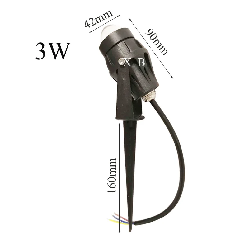 LED Lawn Light 3W/10W Wall Washer Waterproof Floodlights Narrow Beam Spot Lamp Outdoor Landscape Spotlight AC85-265V DC12V 3