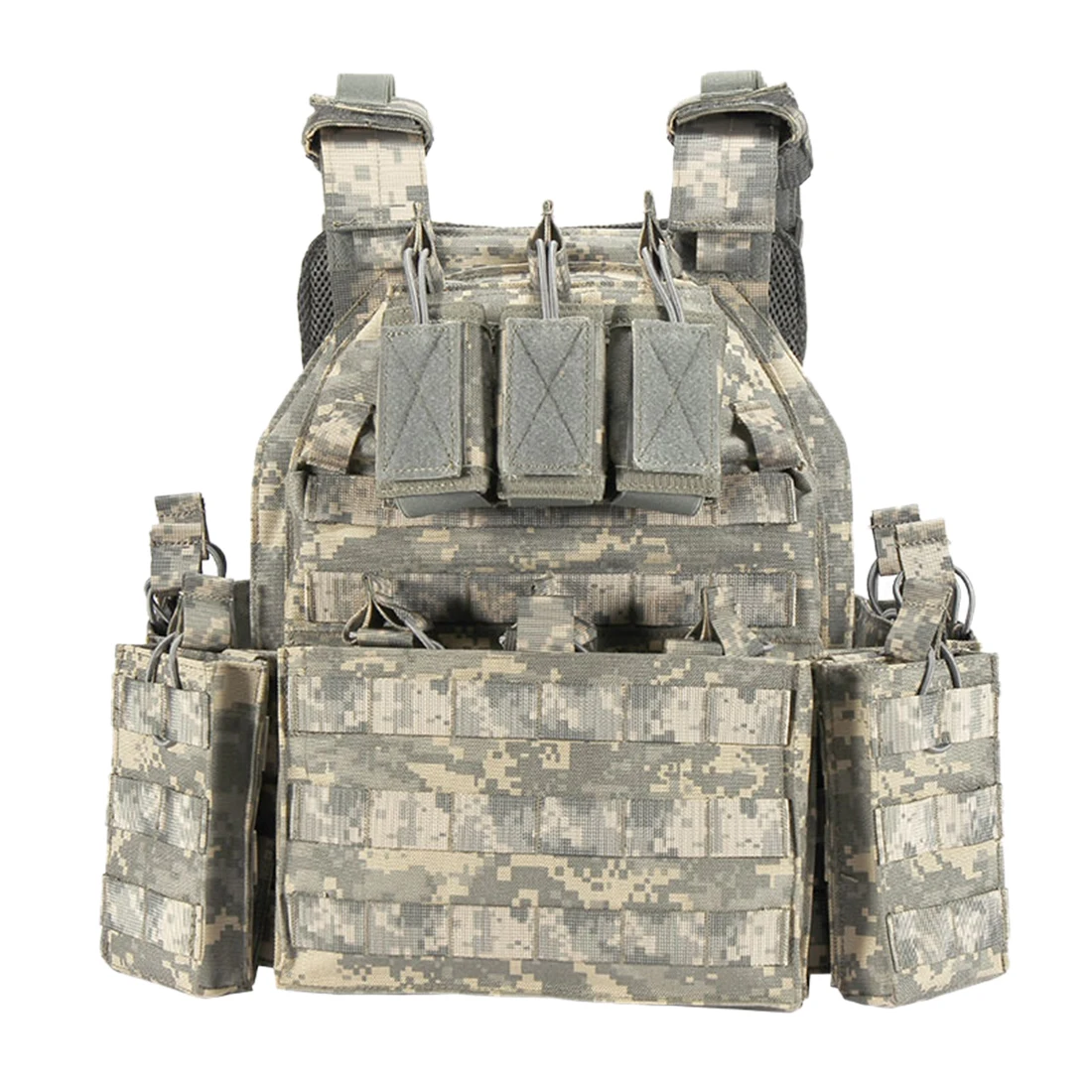 

YAKEDA Tactical Vest Outdoor Vest Army Fans Outdoor Vest Expand Training Field Equipment VT6026-1 - ACU Upgraded Version