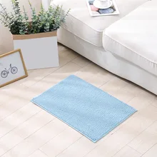 Мягкий микрофибровый коврик из синели для помещений, моющийся коврик для ванной комнаты, для столовой, для дома, для спальни, противоскользящий, машинная стирка