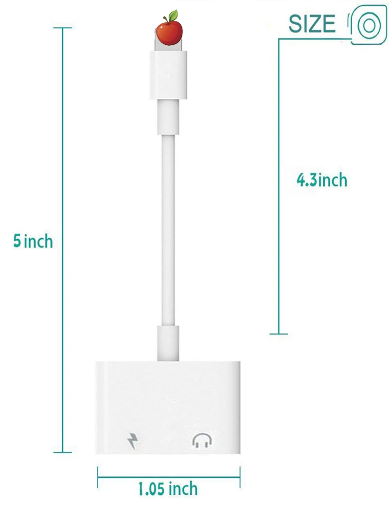 Acespower 2 в 1 адаптер для iPhone 7 8 Plus 11 Pro X XS MAX XR зарядка прослушивания наушников кабель двойной IOS разъем сплиттер