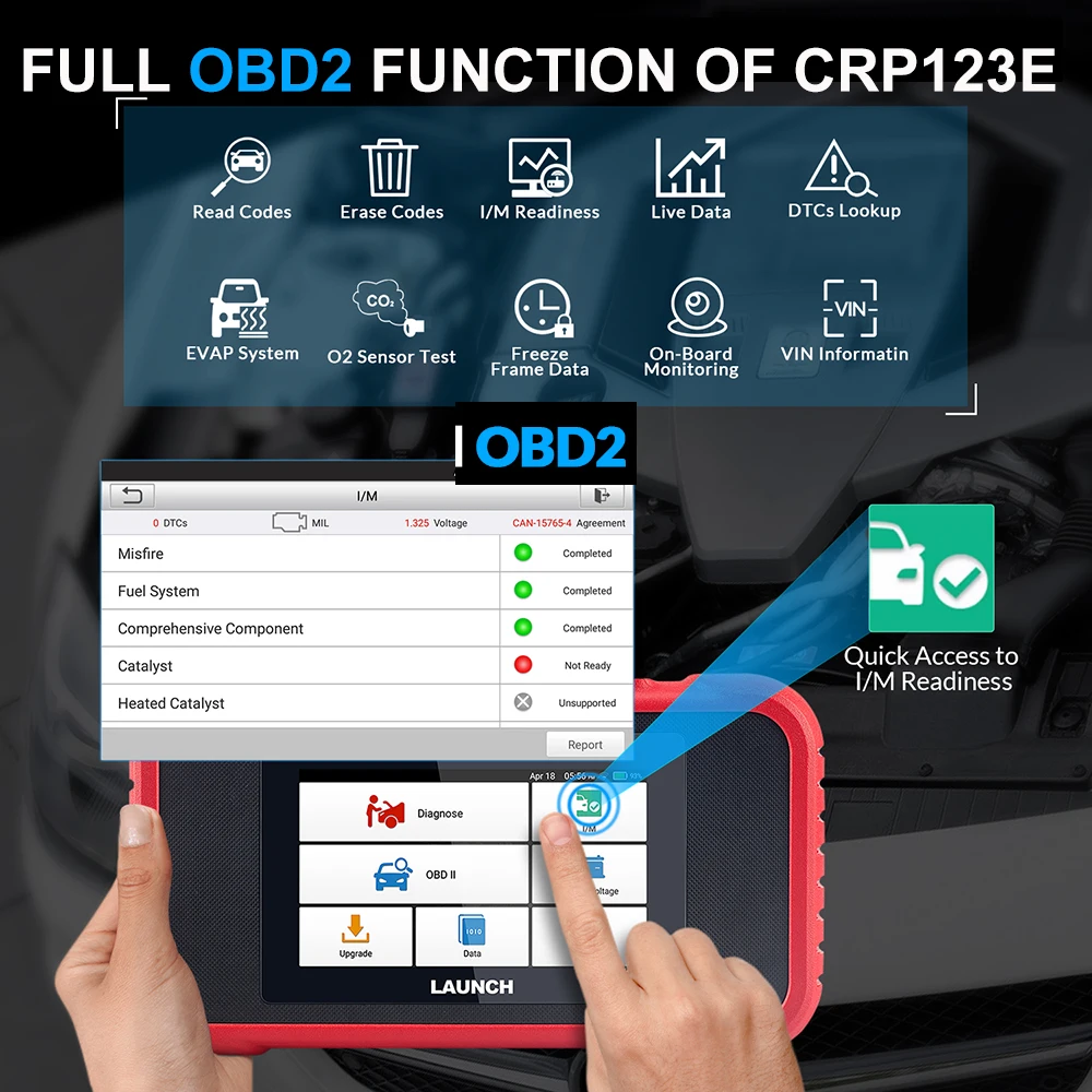 LAUNCH X431 CRP123E PLUS Full System Diagnostic Tools Car OBD