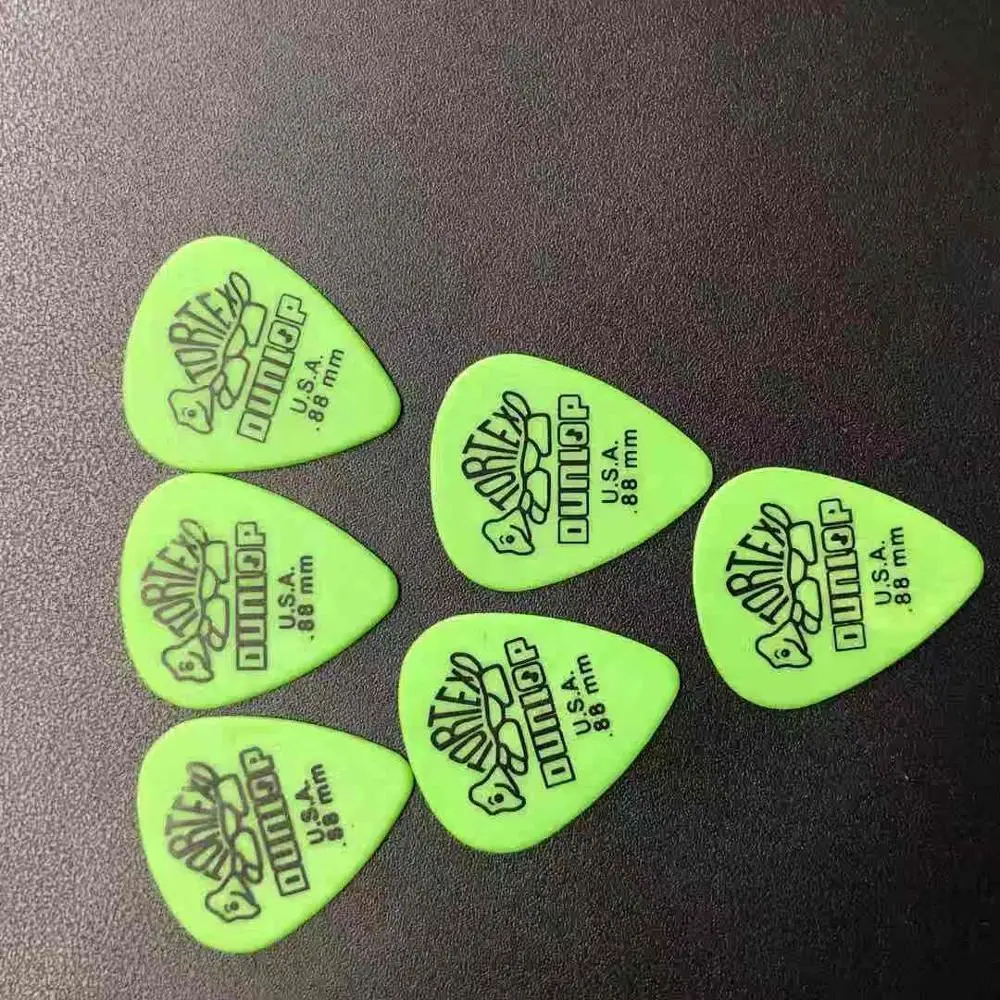 Dunlop Tortex Derlin медиаторы для гитары, медиаторы для акустической, классической, электрической и бас-гитары s - Цвет: 0.88mm
