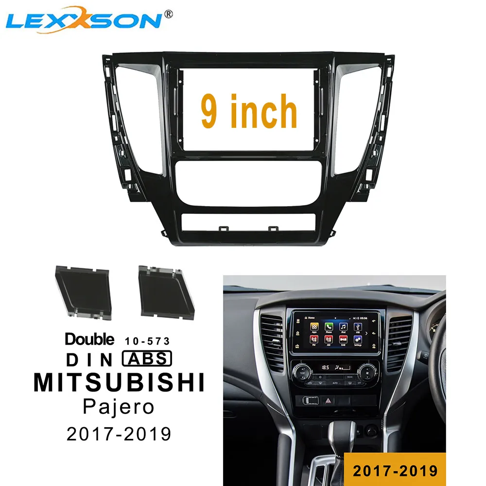9 дюймовая Автомобильная облицовка для MITSUBISHI Pajero 2017 2019 двойная Din Dvd аудио фитинг
