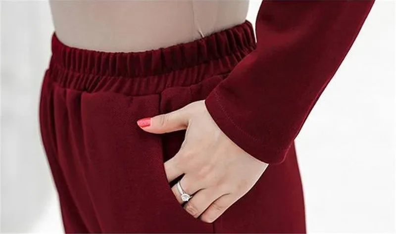 Womens 2022 Spring Autumn Elegant Three Piece Sets Floral Printed Long Coat + Short Top And Loose Pants Suits 4XL 2344
