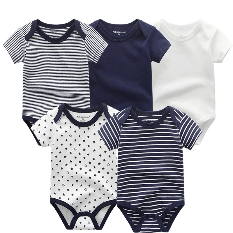 Top Baby Clothes Sets Newborn rompers Short Sleeve Cottons Girl Boys Baby Clothing