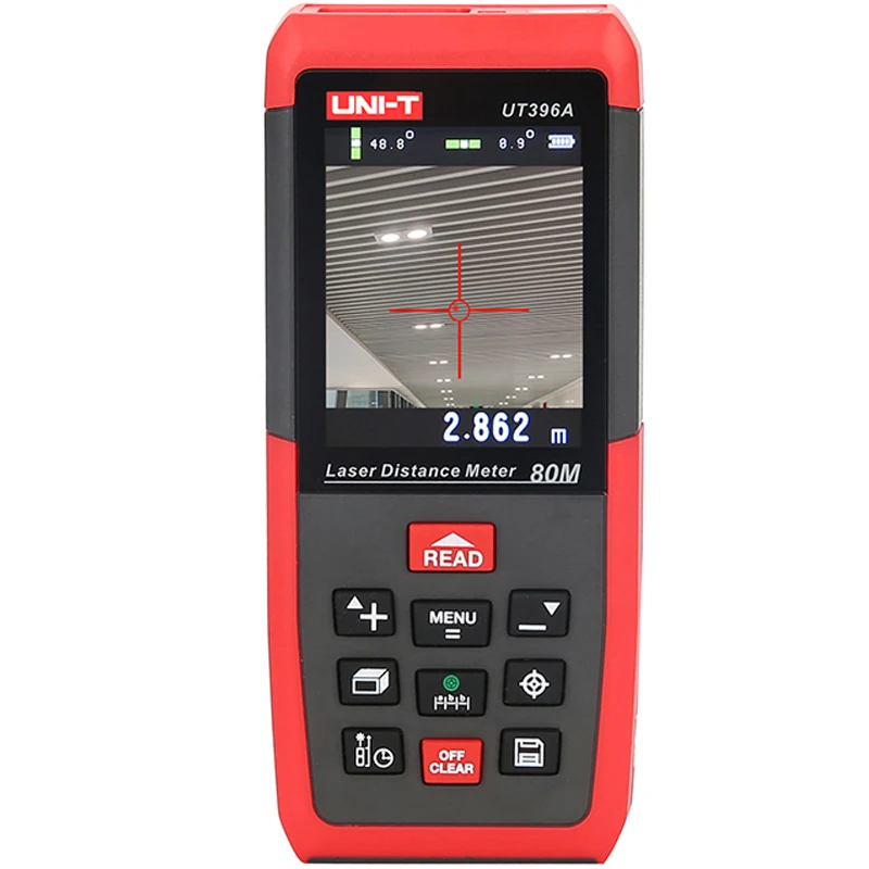 UNI-T UT396A профессиональный лазерный дальномер Lofting test Выравнивающий прибор область/Объем хранения данных макс 80 м 2MP камера