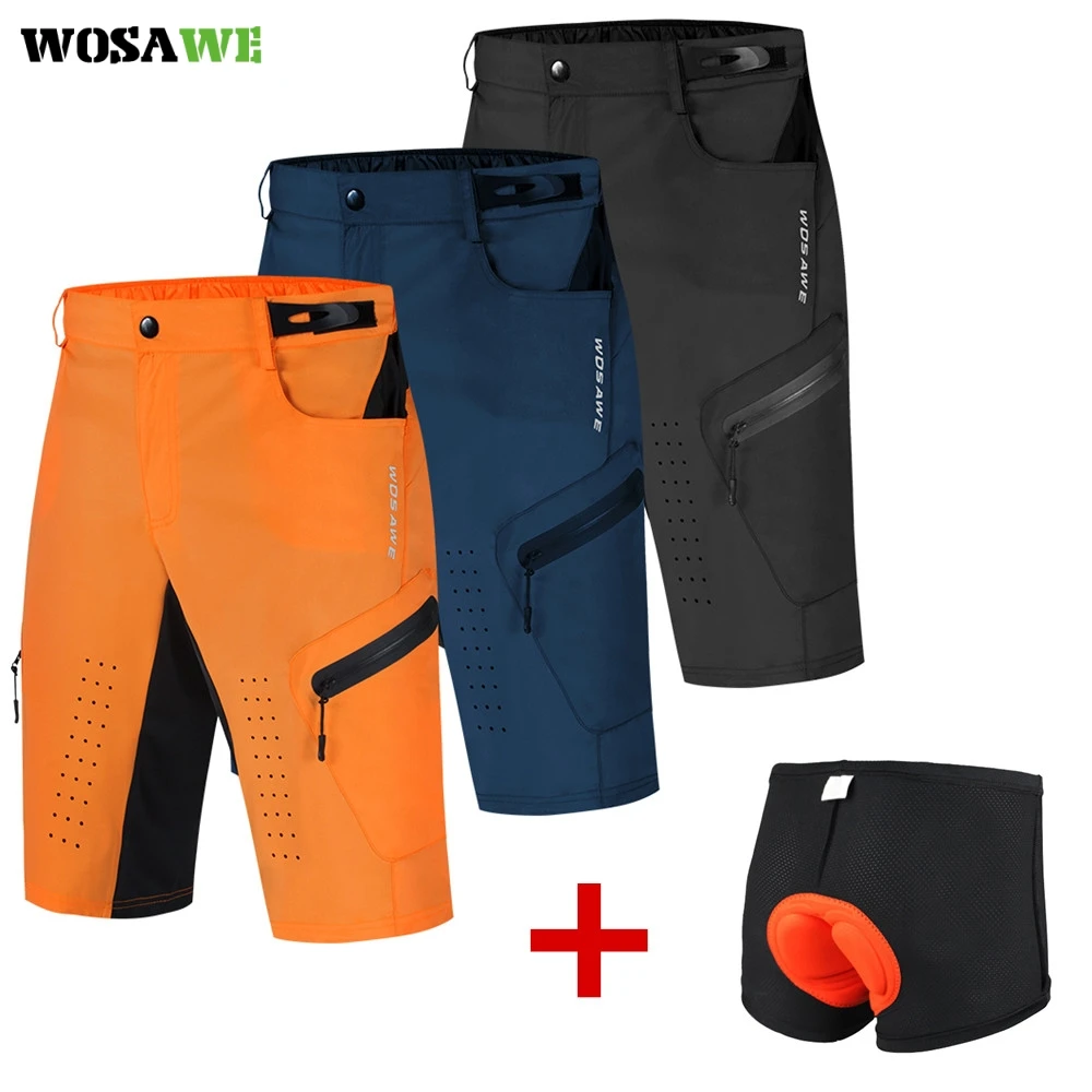 Мужские велосипедные шорты WOSAWE для горных велосипедов светоотражающие дышащие