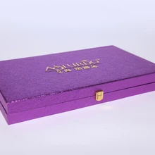 Изготовленная на заказ кожаная коробка упаковки ювелирных изделий упаковывая с логотипом Роскошная(GF-166