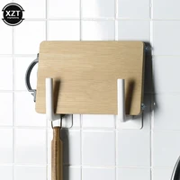 Tissue Hanger Storage Rack Kitchen Self-adhesive Accessories Under Cabinet Paper Roll Rack Towel Holder For Bathroom Toilet 1Pc 3