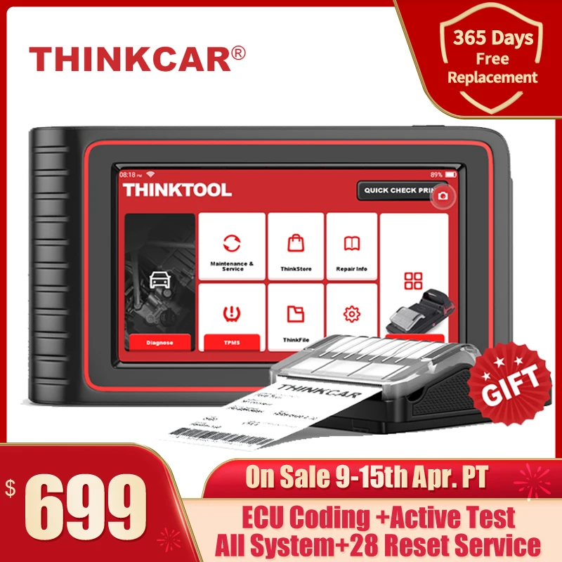 - Thinkcar THINKTOOL OBD2 Diagnostic Tool Professional OBD2 Scanner Automotive TPMS Program ECU Coding 30 Reset OBDII Code Reader