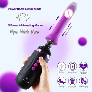 Hismith automatic sex machine Rechargeable Programmable, Hand-held Sex machine Capsule Multiple Speeds sex machines for adults 5