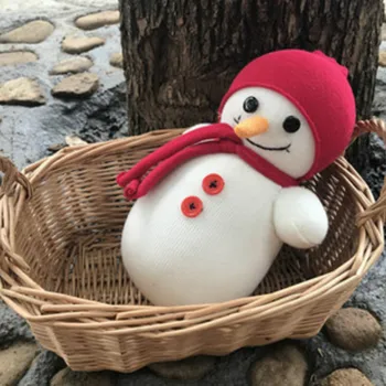 

Creative Christmas Gift Decoration Snowman Handmade Diy Socks Doll Chinese New Year Crismas Decor Festive Party Supplies EF50CD