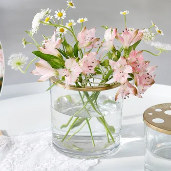 

Glass Flower Vases Creativity Transparent Hydroponics Ball Tabletop Glass Vase Home Decoration Accessories Modern Flower Vase