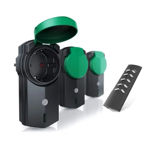 IP44 16A 3680 Вт ЕС вилка 3 шт. Упаковка беспроводной пульт дистанционного управления розетка питания разъем с электрической вилкой энергосберегающие лампы разъем