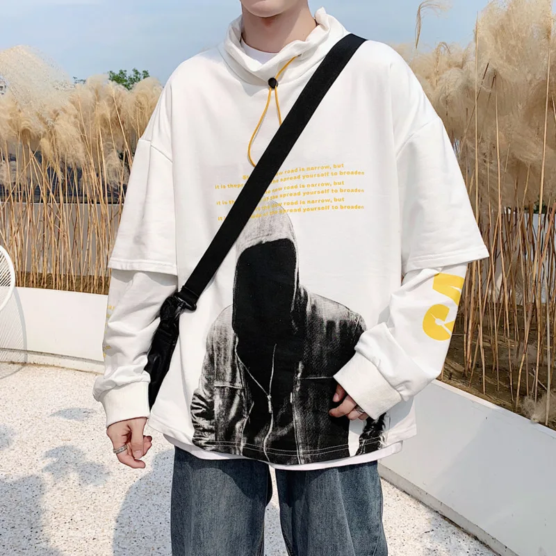 

New Hip Hop Hoodies Men Fashion Figure Print Casual Hooded Pullover Man Streetwear Wild Loose Sweatshirt Large Size Hoodie M-5XL