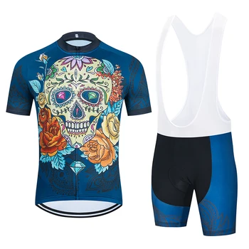 

Men with Short Sleeves Cycling Jersey Short 2020 Gel Breathable Pad Jersey Summer，Reflective design makes cycling safer