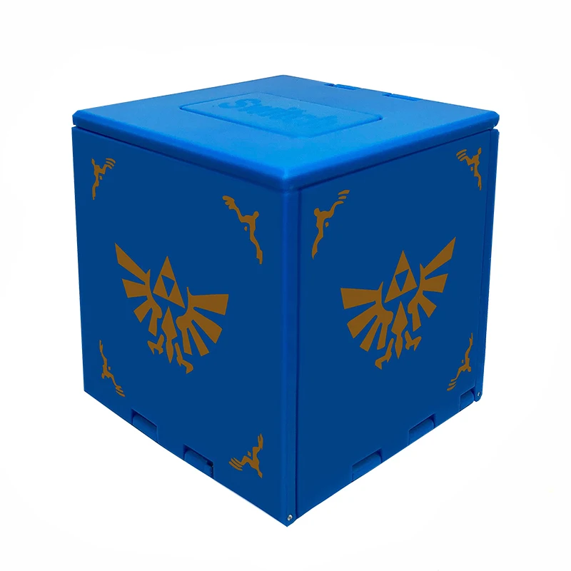 Blue zeldaaBadge Новейший противоударный чехол для игровых карт, чехол для Nitend Switch, аксессуары для хранения игр 16 в 1 - Цвет: Blue zeldaaBadge
