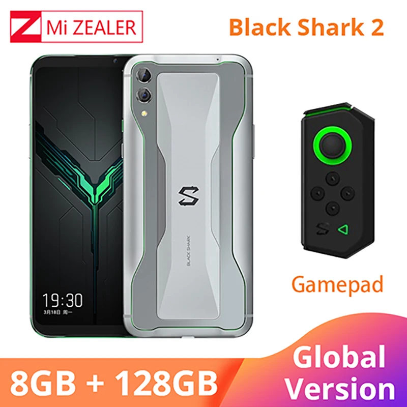 

Octa core New QC4.0 Global Version Xiaomi Black Shark 2 8GB 128GB Gaming Smartphone Snapdragon 855 6.39" Full Screen cellphone