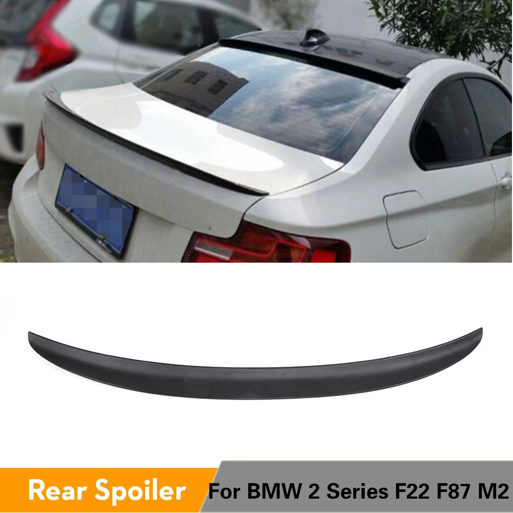 ABS черный автомобиль задний багажник на крышу спойлер загрузки крыло губы для BMW 2 серии F22 M253i 220i F87 M2