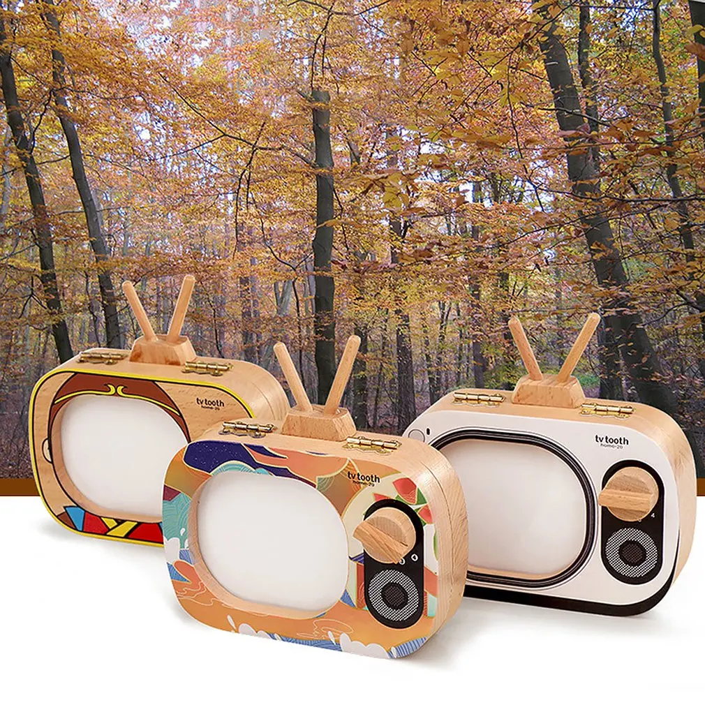 Children's Deciduous Commemorative Box Girl Replaced Tooth Collection Box Wooden Deciduous Box Boy Tv Save Memorial