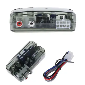 

TD-22 RCA Stereo High to Low Adjustable Frequency Line Speaker Level Converter 12V Auto Car Audio Converter Adapter