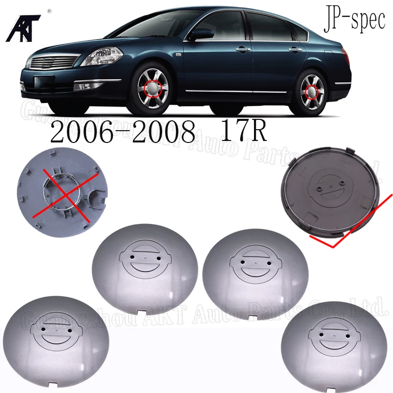 4 шт. колпачки для обода колеса Nissan Teana JP spec (J31) 'R17 2006 2008 Крышка Ступицы|Колпаки