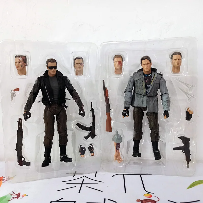 ターミネーターの置物,コレクターのおもちゃ,誕生日の判断,T-800,18cm7